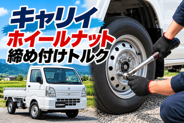 スズキの軽トラ・キャリーのホイールナットの締め付けトルクは？