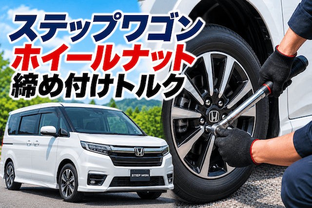 ステップワゴンRP型のホイールナットの締め付けトルクは何キロ？