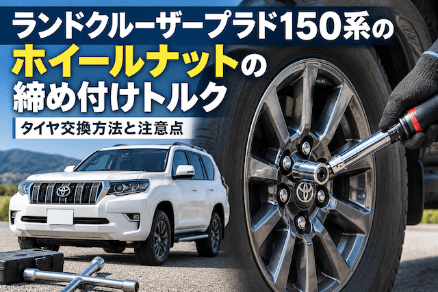 ランドクルーザープラド150系のホイールナットの締め付けトルク。どれぐらいなの？