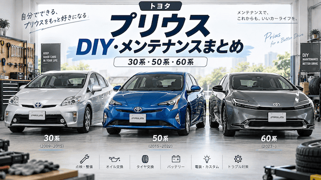 トヨタ・プリウスのDIY・メンテナンスまとめ｜30系・50系・60系
